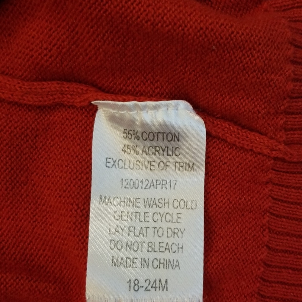 Red Ruffled Cardigan - Picture 5 of 6